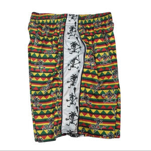SH118 Mens Flow Society Jamaica Lacrosse Shorts S
